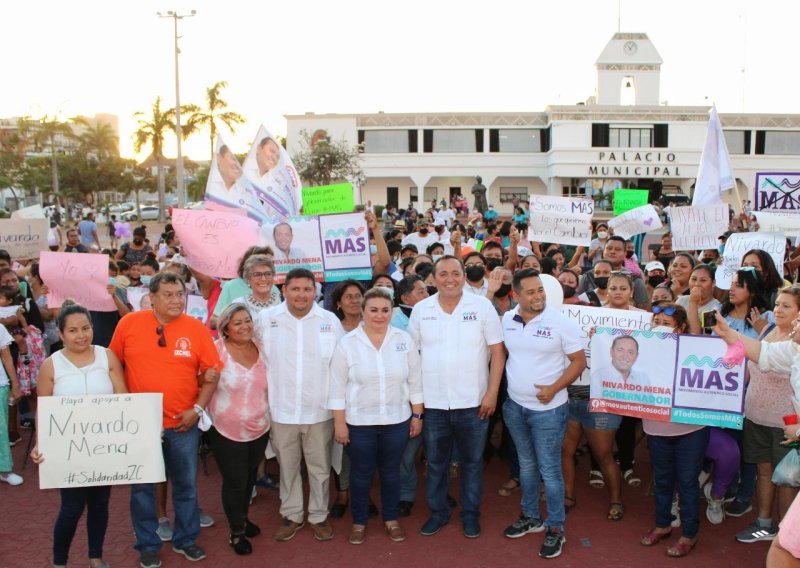 Ante solidarenses Nivardo Mena asegura paz y tranquilidad para Quintana Roo