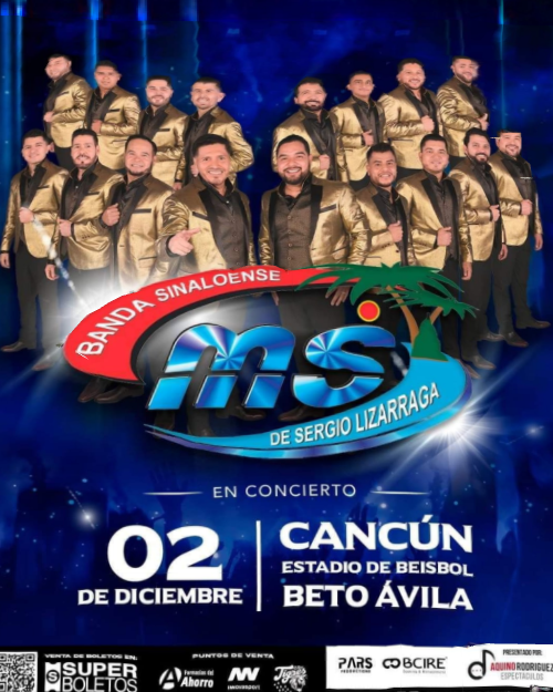 ¡Banda Sinaloense, La MS De Sergio Lizarraga en Cancún!