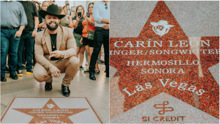 CARÍN LEÓN RECIBIÓ SU ESTRELLA EN EL PASEO DE LA FAMA DE LAS VEGAS
