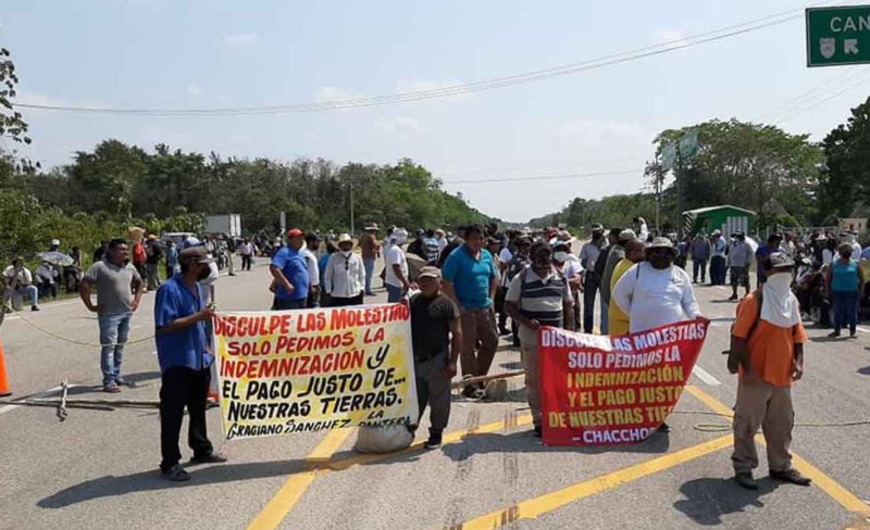 Chetumal: Bloqueos y protestas reciben a López Obrador en Quintana Roo