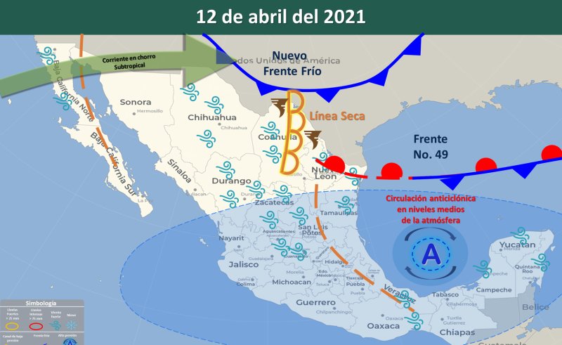Clima hoy para Cancún y Quintana Roo 12 de abril de 2021