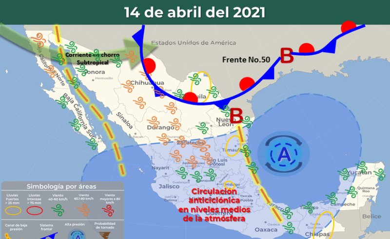 Clima hoy para Cancún y Quintana Roo 14 de abril de 2021