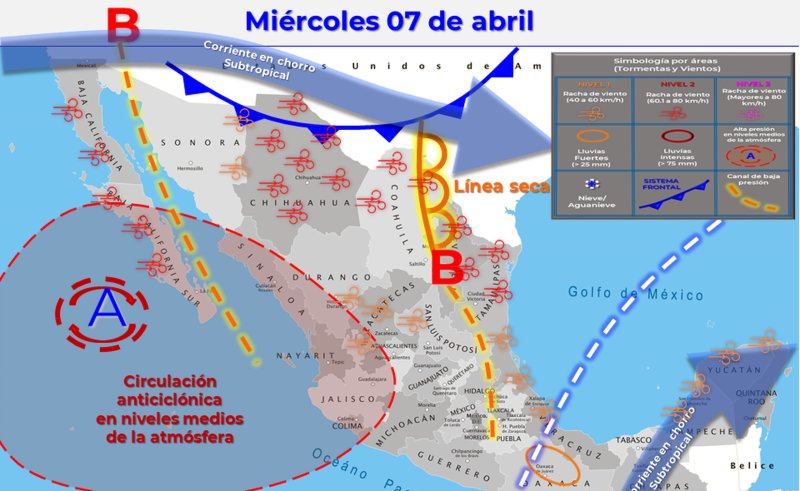 Clima hoy para Cancún y Quintana Roo 7 de abril de 2021