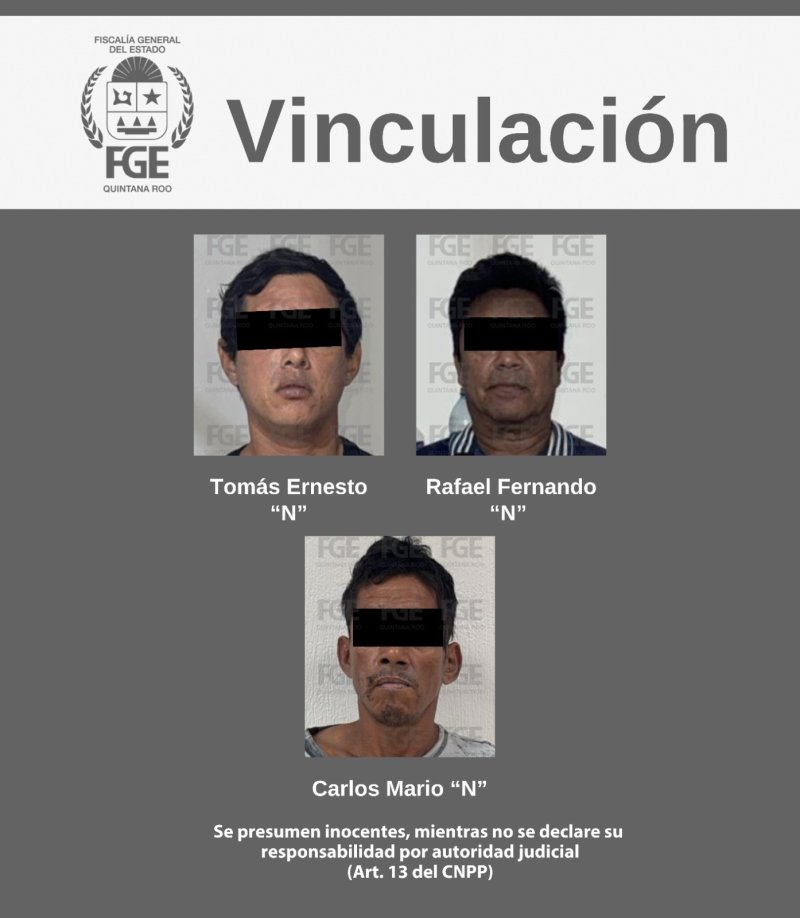 Consigue Fiscalía prisión preventiva para tres sujetos por narcomenudeo en Cozumel
