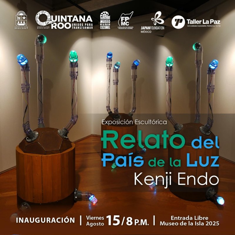 Convoca la FPMC a la exposición “Relato del País de la Luz”, del artista japonés Kenji Endo