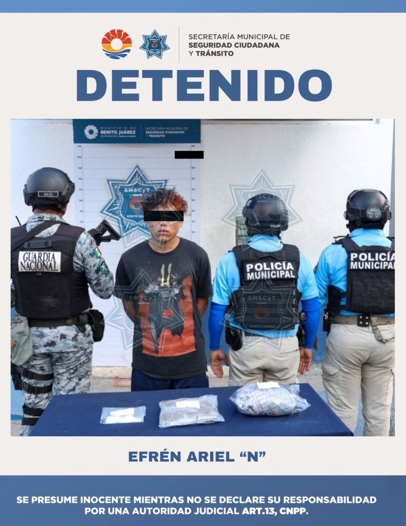 DETENIDO POR DELITOS CONTRA LA SALUD