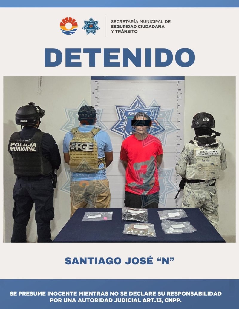 DETENIDO POR DELITOS CONTRA LA SALUD