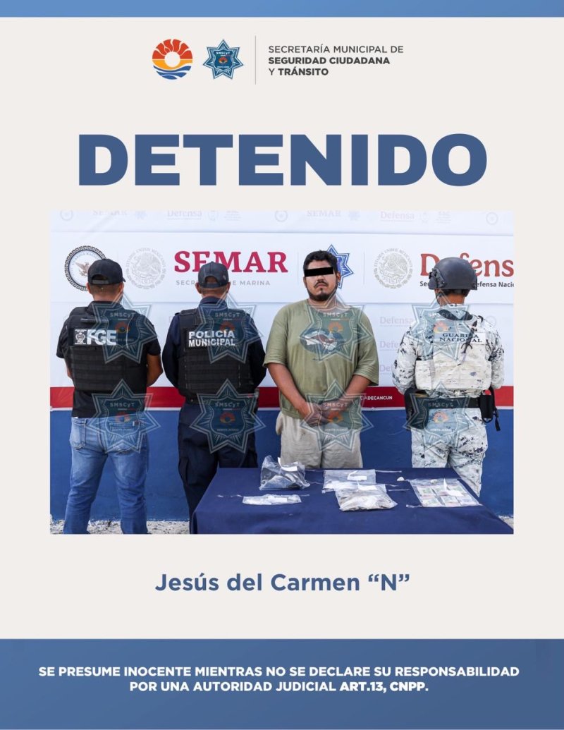 DETENIDO POR DELITOS CONTRA LA SALUD