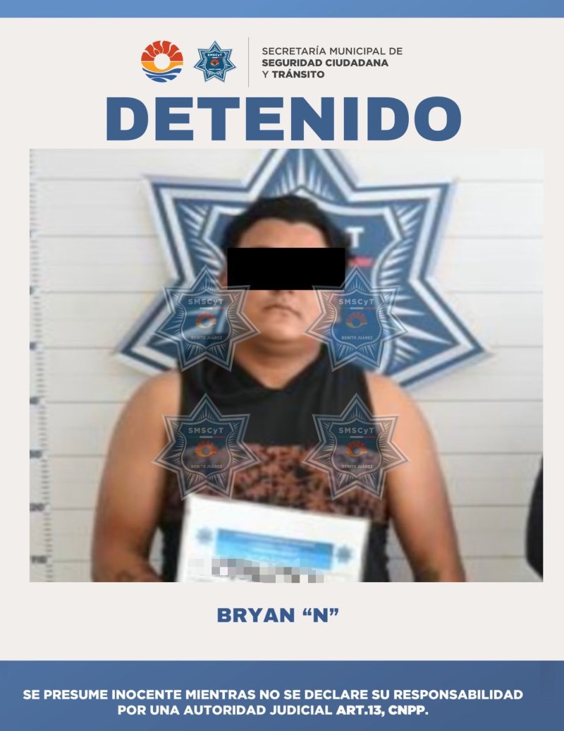 DETENIDO POR DESOBEDIENCIA Y RESISTENCIA DE PARTICULARES