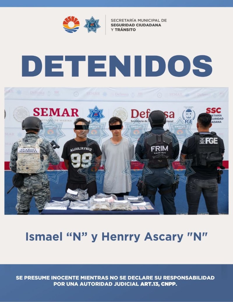 DETENIDOS POR DELITOS CONTRA LA SALUD