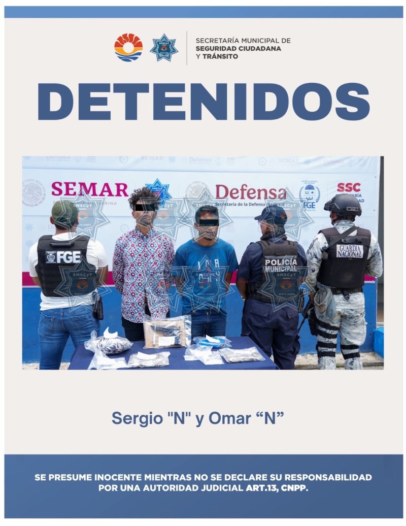 DETENIDOS POR DELITOS CONTRA LA SALUD