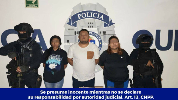 Dos mujeres y un hombre detenidos con drogas y armas en Villas del Sol