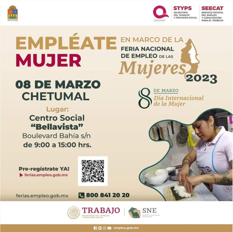 “Empléate Mujer” llega este miércoles 8 de marzo a la capital