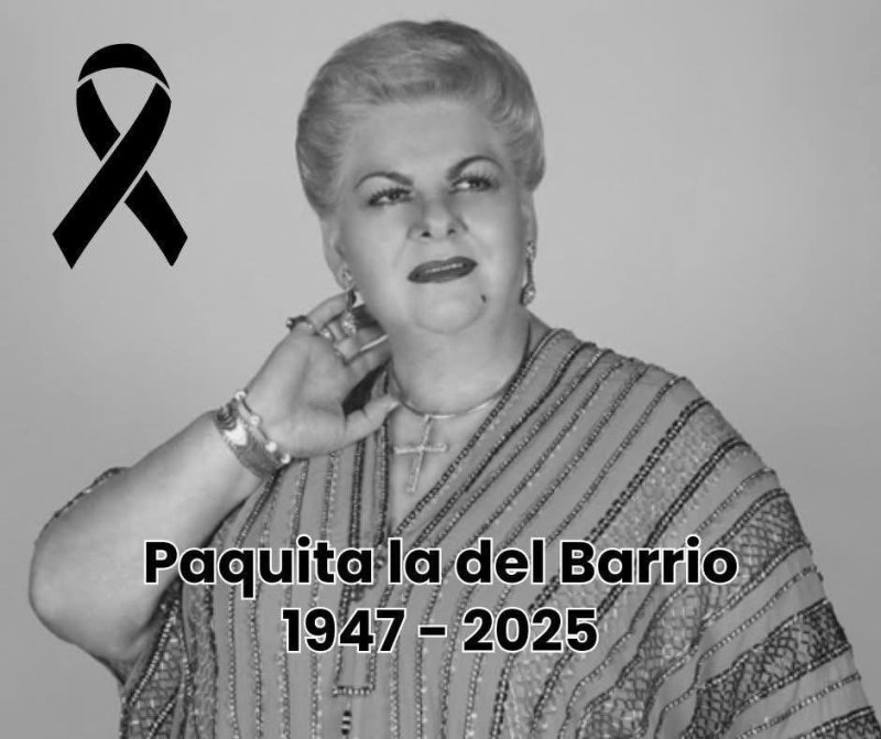 Fallece la querida cantante Paquita la del Barrio a los 77 años