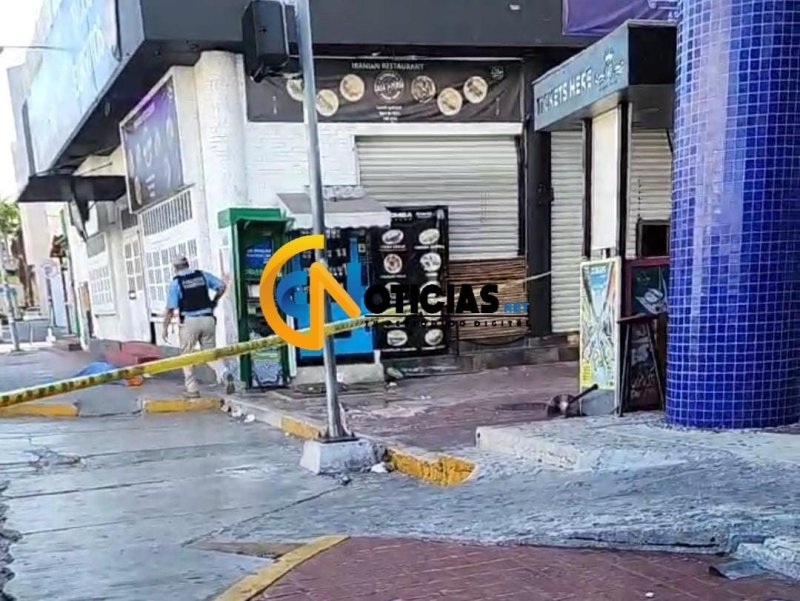 Fuerte despliegue policial se registró esta mañana en el boulevard Kukulcán