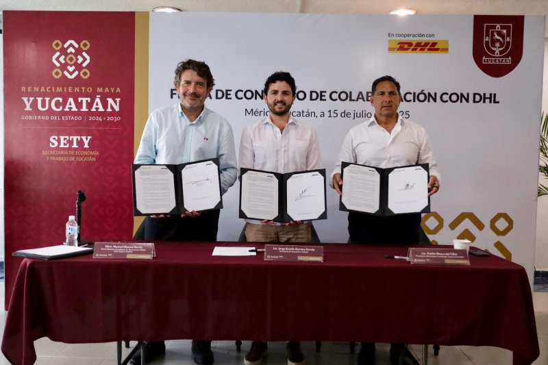Gobierno del Estado y DHL se alían para impulsar a MiPyMEs yucatecas