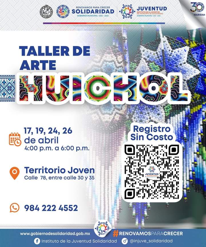 Gobierno municipal realiza taller de arte huichol