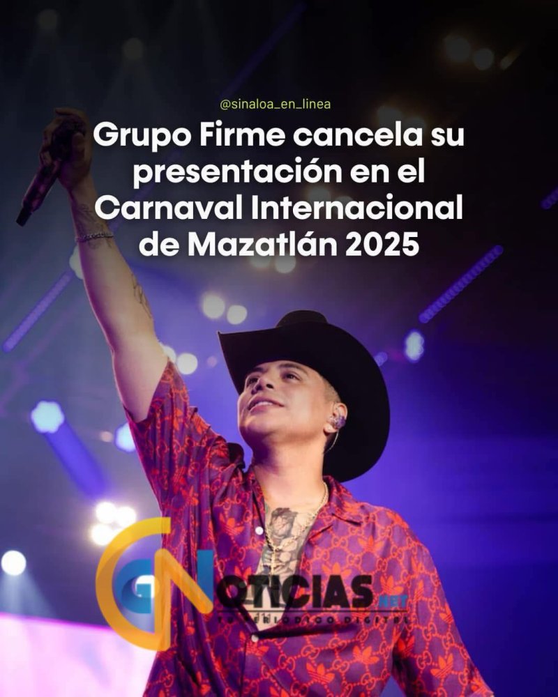 Grupo Firme cancela presentación en el Carnaval de Mazatlán tras amenazas de muerte