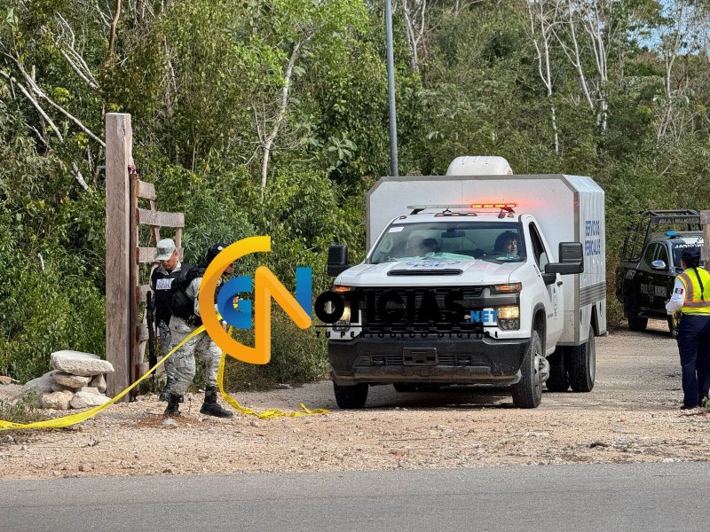 Hallan a hombre ejecutado en camino de terracería en la zona continental de Isla Mujeres