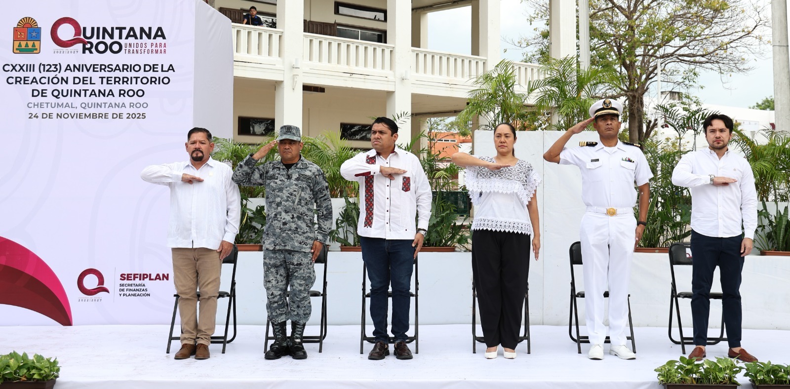 Honra el Gobierno del Estado 123 años de la creación del Territorio de Quintana Roo