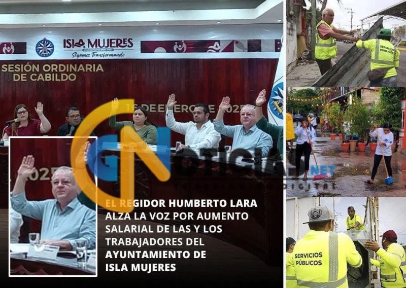 Humberto Lara “Indio Blanco” alza la voz por los trabajadores del Ayuntamiento de Isla Mujeres