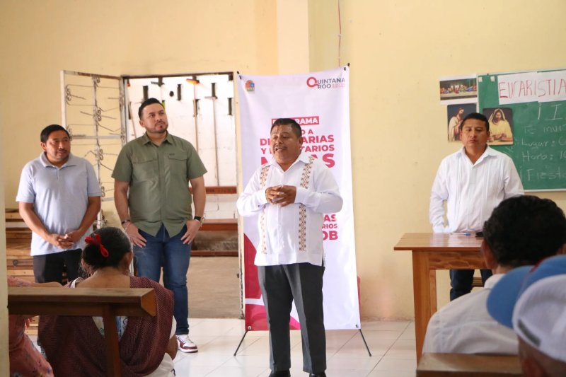 Inmaya sostiene acercamiento con Dignatarios Mayas de Kantunilkín,