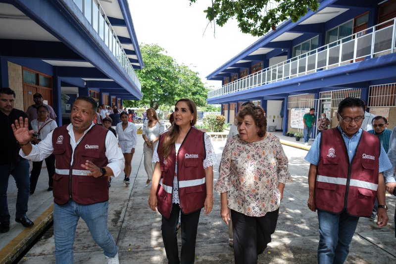 Invierte Mara Lezama en infraestructura educativa en el sur