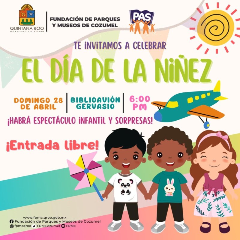 La Fundación de Parques y Museos celebrará el Día del Niño en el BiblioAvión Gervasio