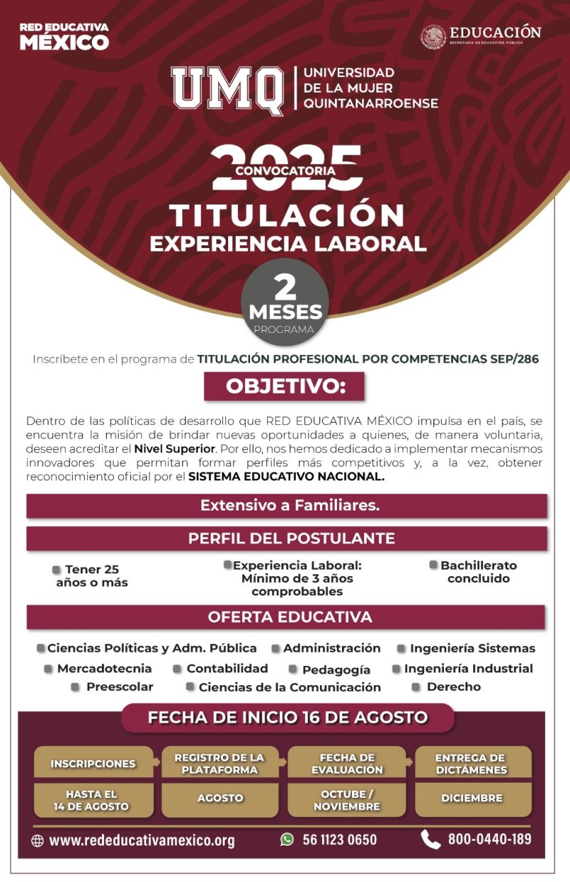 LANZAMIENTO OFICIAL DE LA UNIVERSIDAD DE LA MUJER QUINTANARROENSE