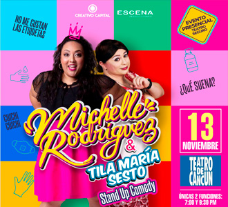 Michelle Rodríguez y Tila María Sesto en Cancún