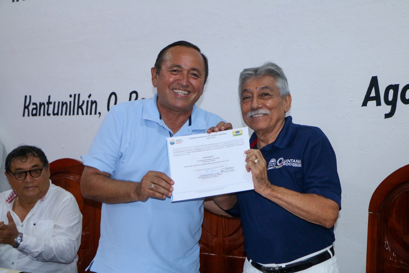 Nivardo Mena Instala comité de salud en Lázaro Cárdenas.