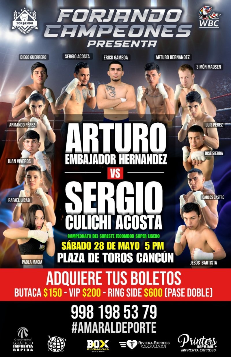 Vamos por un Round Más sábado 28 de Mayo<br>5:00 PM/ Plaza de Toros Cancún 💪💥🔥