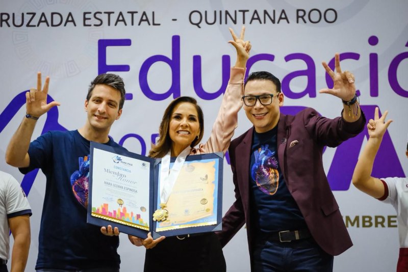 Inicia en Quintana Roo la Red Universal por la Paz América 2030 que recorrerá todo el país llevando a los jóvenes la prevención de la violencia