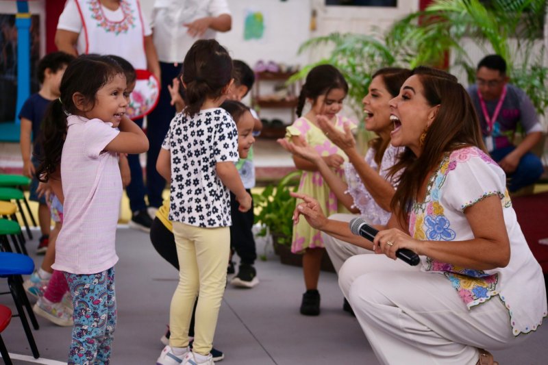 Desde la primera etapa de vida, Mara Lezama procura bienestar a niñas y niños con entrega de domo