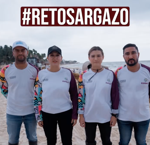 Estefanía Mercado lanza el “Reto Sargazo” y convoca a los gremios y a la ciudadanía a sumar esfuerzos en la limpieza de playas
