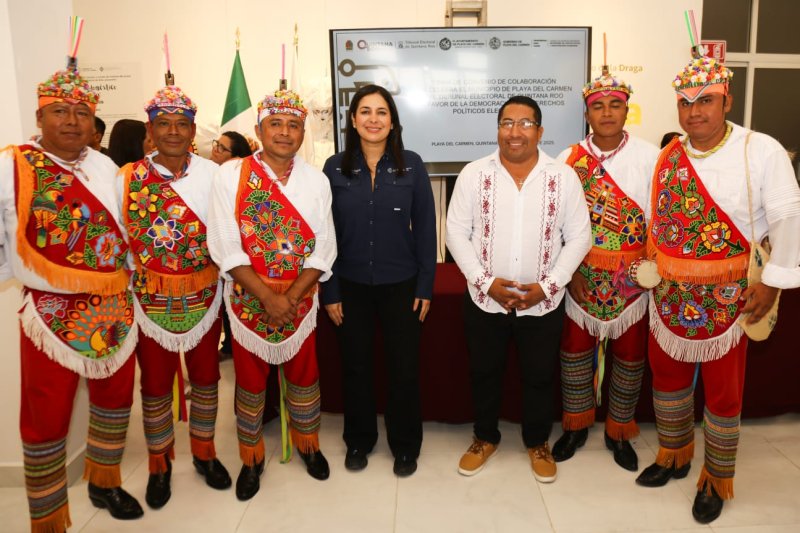 En Playa del Carmen, la democracia también habla maya; Estefanía Mercado firma acuerdo histórico con el Teqroo por la inclusión de grupos vulnerados