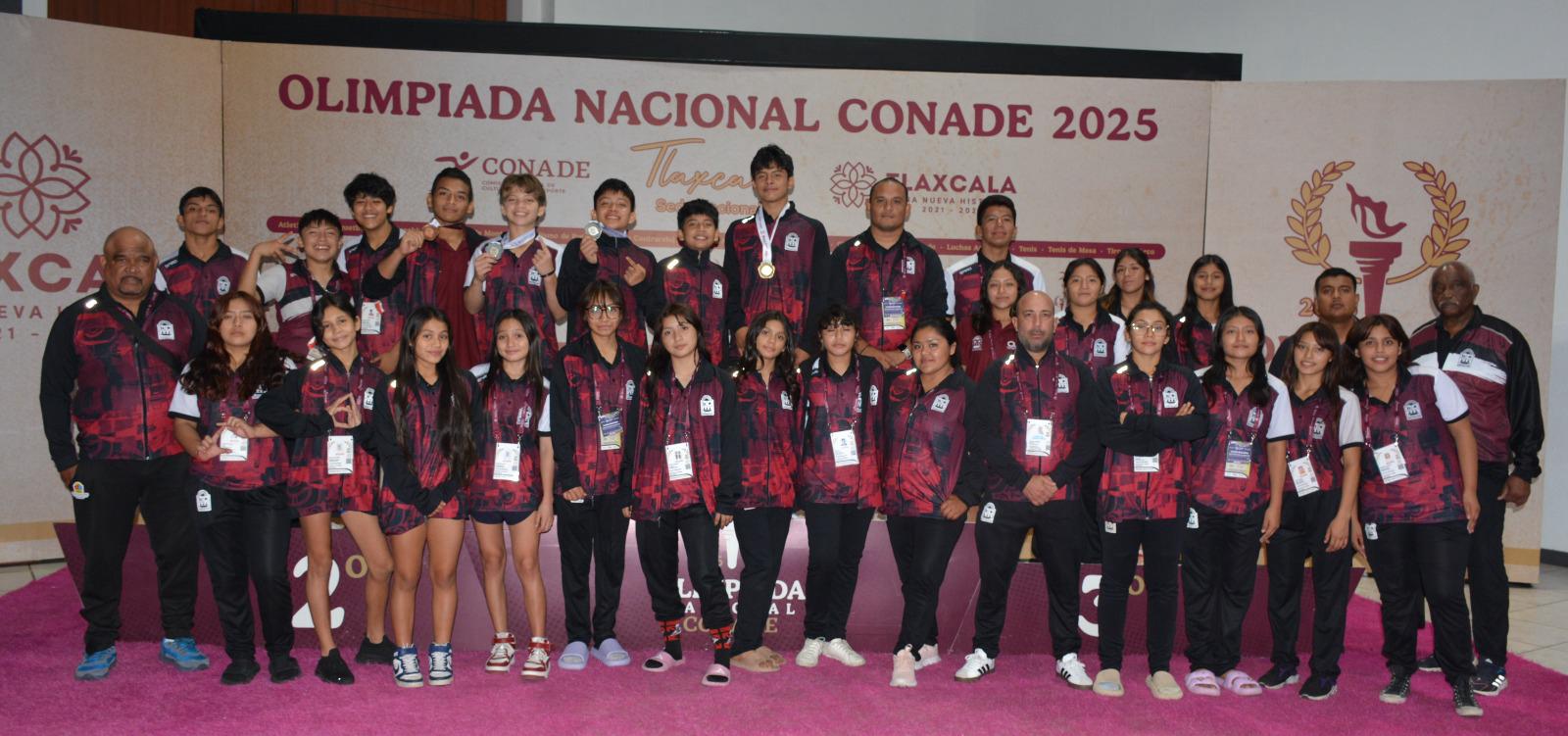 Jornada dorada para Quintana Roo en Luchas Asociadas al concretar dos oros en la Olimpiada Nacional CONADE 2025