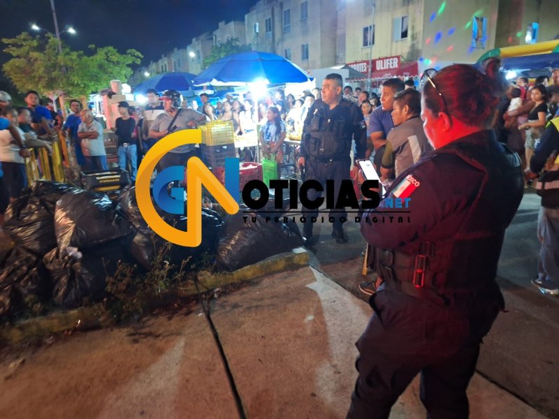 Un pleito entre tianguistas de la región 251, terminó con uno de ellos lesionado por arma blanca.