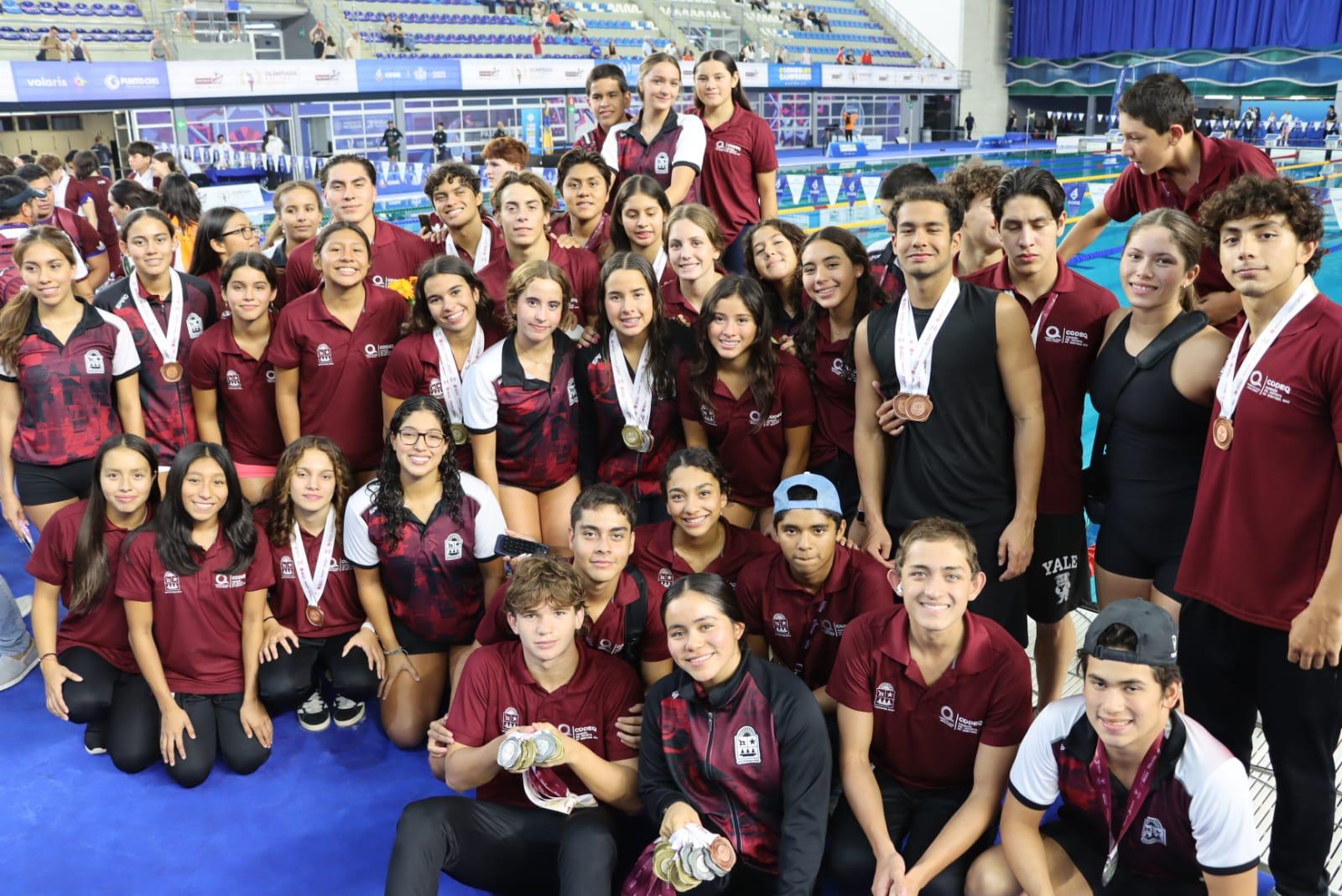 Concluye Selección de Natación de Quintana Roo participación con un total de 24 preseas en la Olimpiada Nacional CONADE 2025: CODEQ