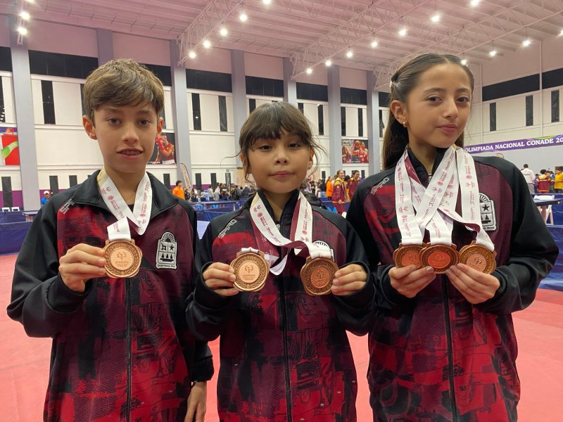 Suma tenis de mesa tres medallas de bronce para Quintana Roo en la Olimpiada Nacional CONADE 2025: CODEQ
