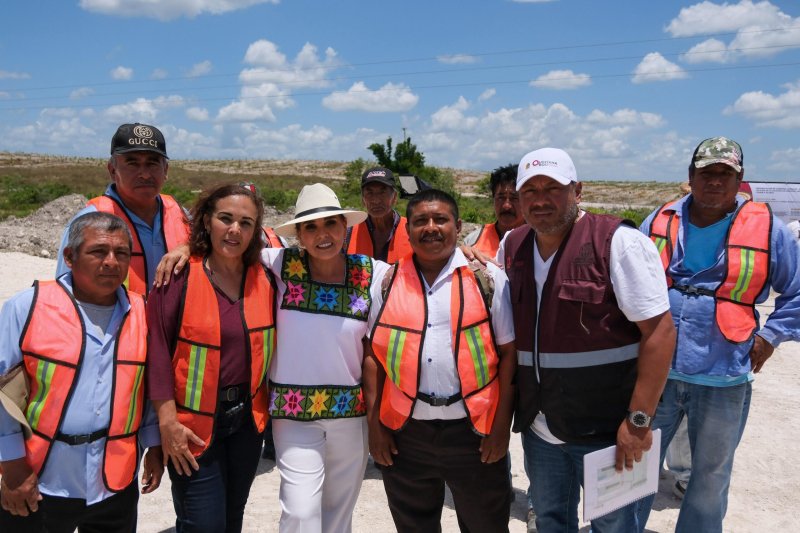 Mara Lezama resuelve deslaves en la carretera Morocoy-San Pedro Peralta con 6 nuevas bocas de tormenta
