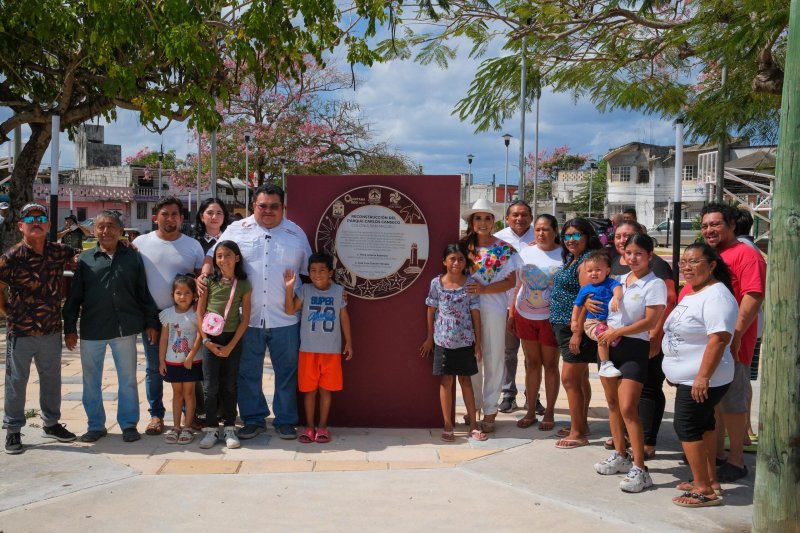 Mara Lezama y José Luis Chacón entregan reconstruido parque “Carlos Canseco” en Cozumel diseñado con participación ciudadana