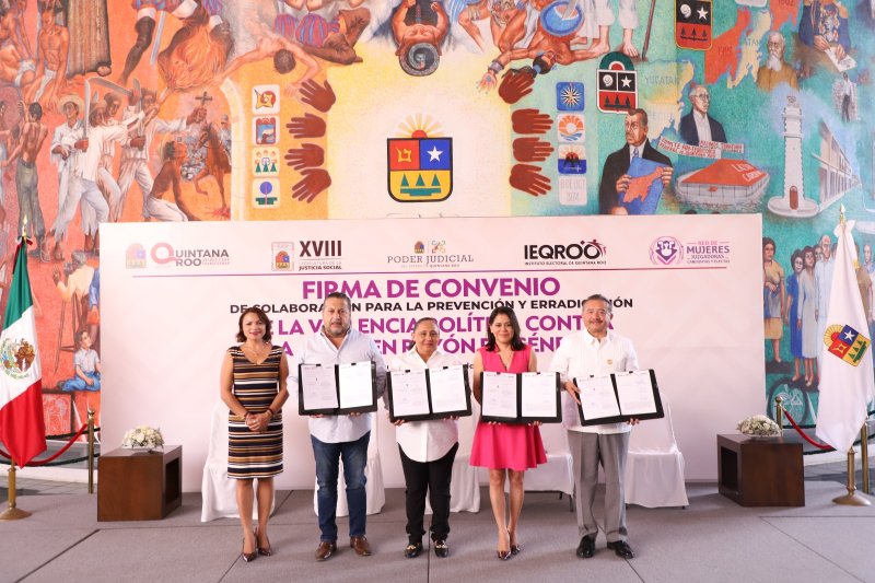Firma SEGOB Convenio de Colaboración para la Prevención y Erradicación de la Violencia Política Contra la Mujer en Razón de Género