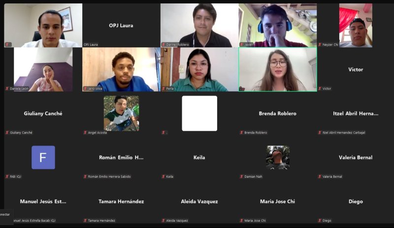Lleva con éxito IQJ reunión virtual con integrantes de la segunda generación del Comité Juvenil Universitario