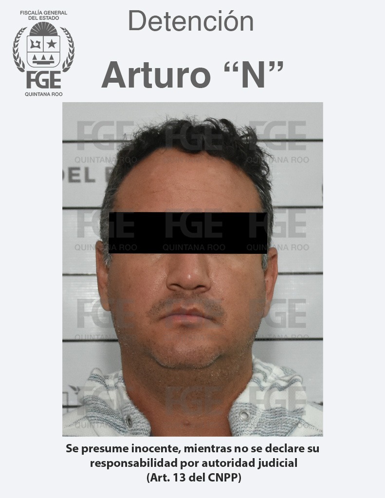 FGE de Quintana Roo, CONASE, Marina y FGJCDMX, capturan a líder de un grupo criminal dedicado al robo y secuestro en Benito Juárez