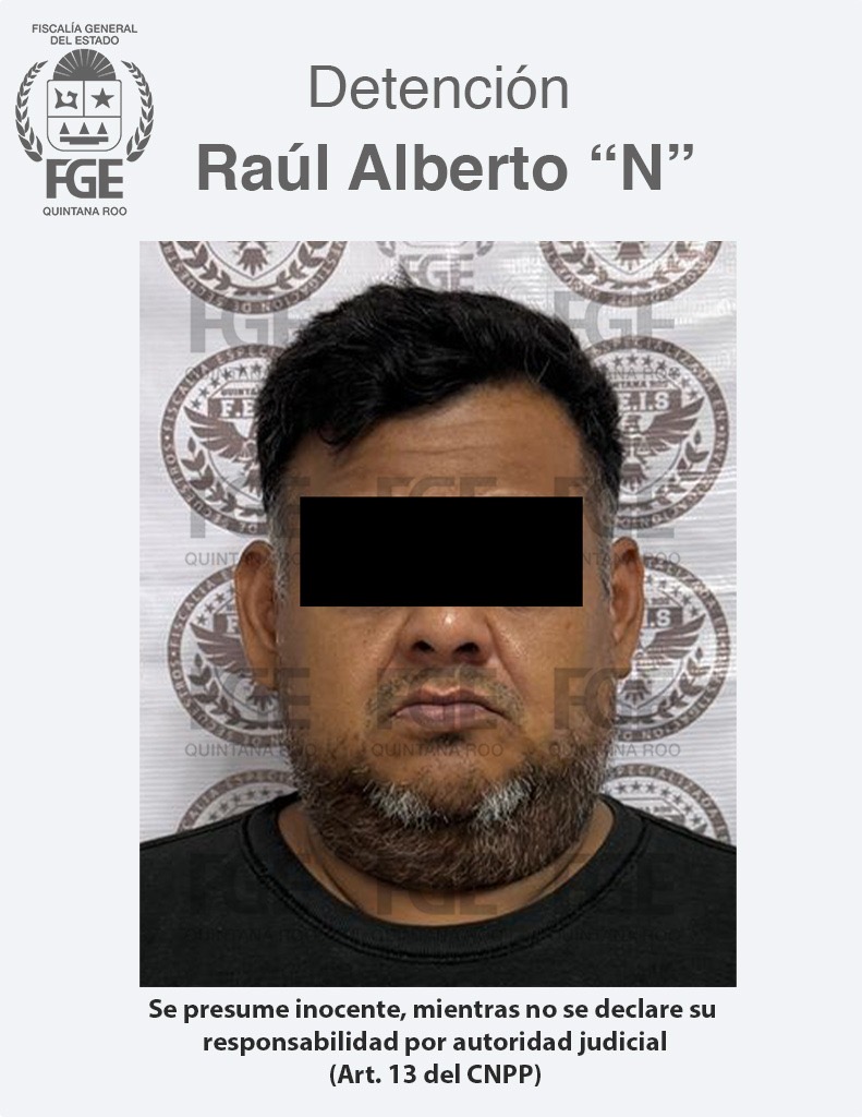 Captura FGE Quintana Roo a un sujeto por privación de la libertad personal y robo a casa habitación en Benito Juárez