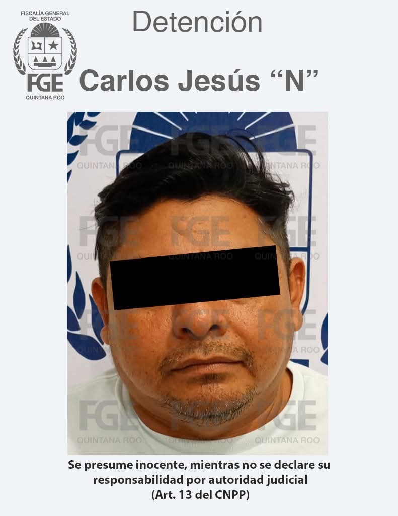 Arresta Fiscalía General del Estado de Quintana Roo a un masculino por narcomenudeo en Benito Juárez; está relacionado con hechos en contra de un operador de plataforma digital.
