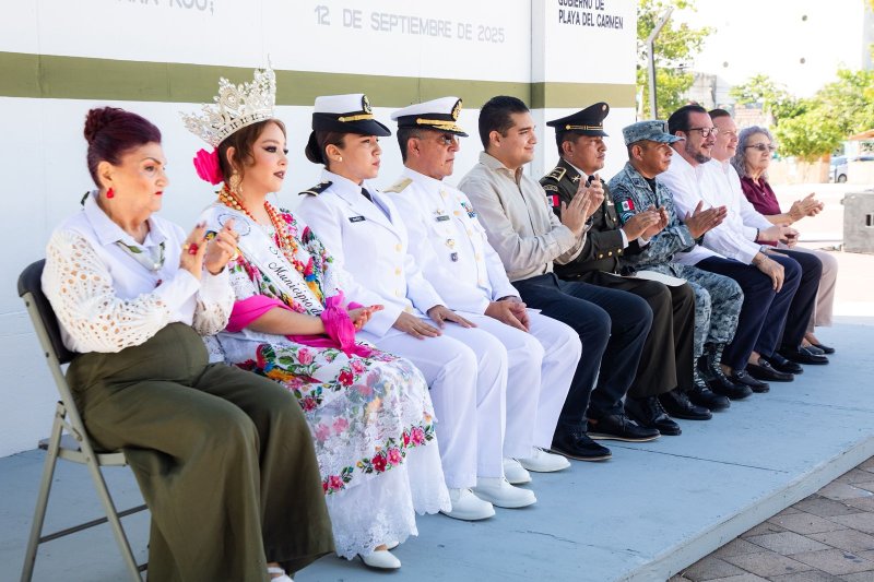 Conmemoran en Playa del Carmen el 178 Aniversario de la Gesta Heroica de los Niños Héroes de Chapultepec