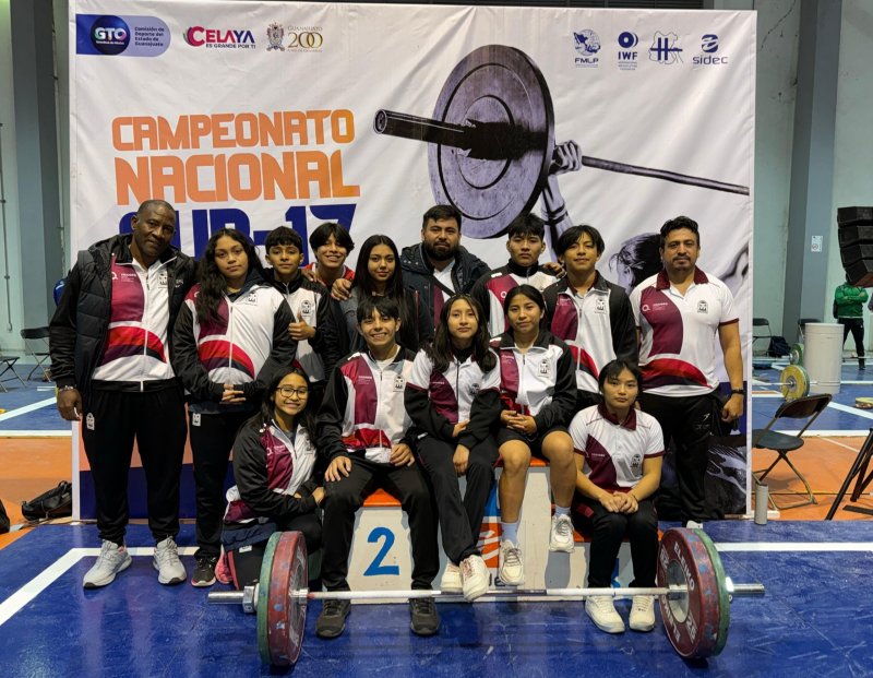 Quintana Roo conquista 26 medallas en el Campeonato Nacional Juvenil Sub-15 y Sub-17 de halterofilia