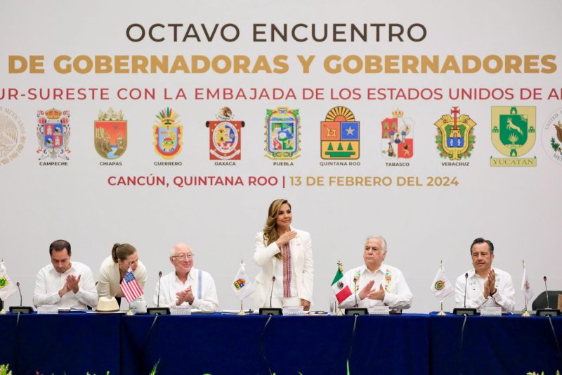 Encabeza Mara Lezama Octavo Encuentro de Gobernadoras y Gobernadores del Sur- Sureste con Embajada de Estados Unidos